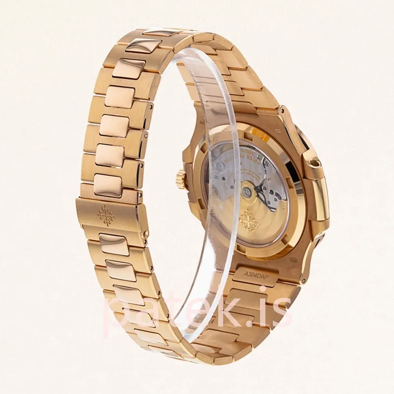 Patek Philippe Nautilus 5711R-001 40mm Men Brown Dial Rose Gold-tone