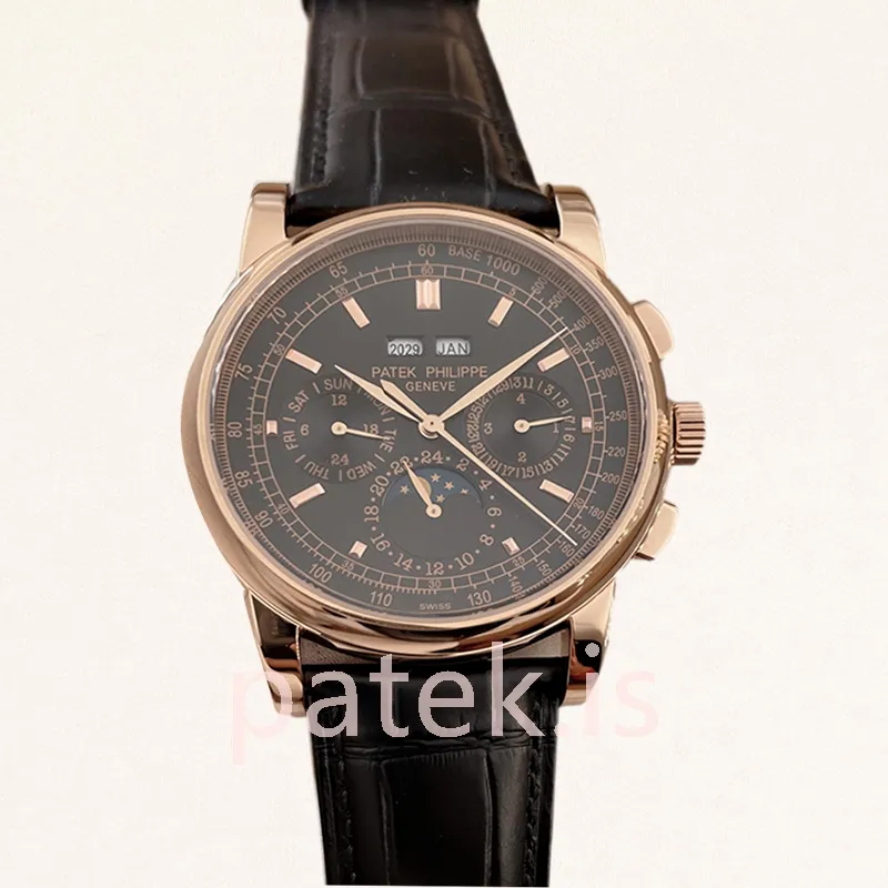 Patek Philippe Grand Complications REF.5970-1 Men's 40mm Leather Strap Automatic