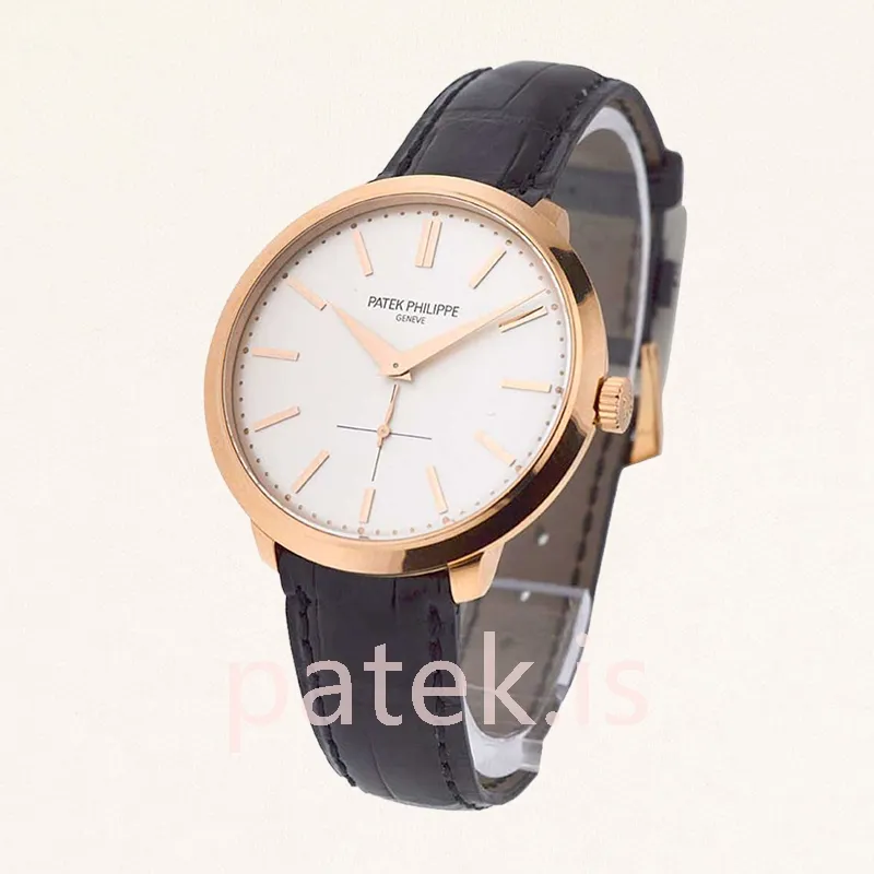 Patek Philippe Calatrava Men's 43mm 5123R-001 Leather Strap