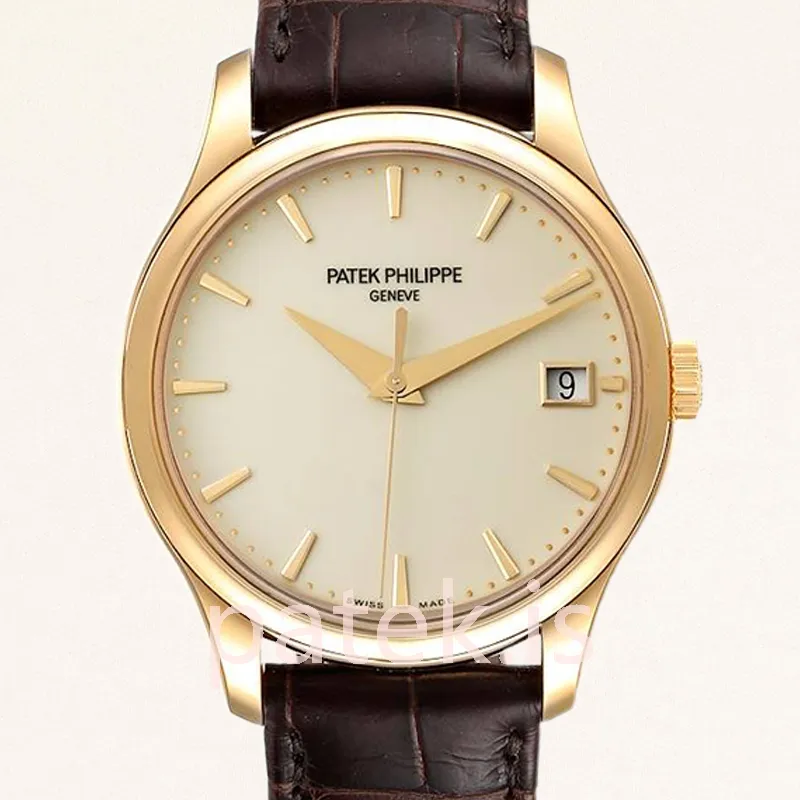 Patek Philippe Calatrava Men's 40mm 5227J-001 Leather Strap
