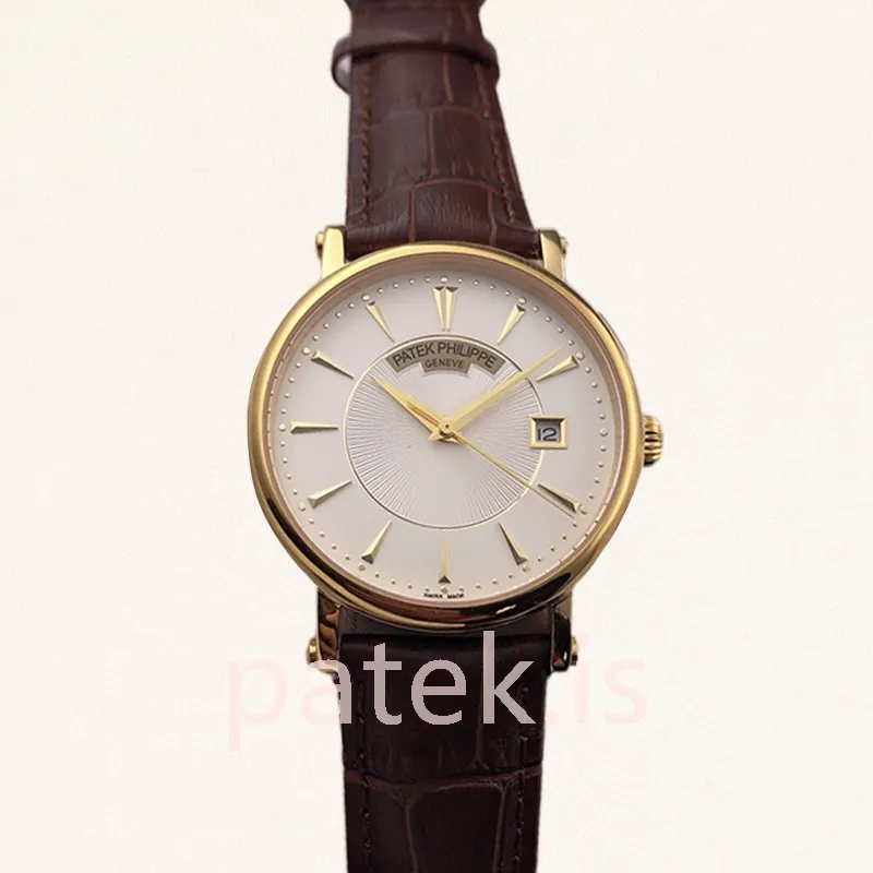 Patek Philippe Calatrava 40mm 5153R-001-1 Men's Leather Strap