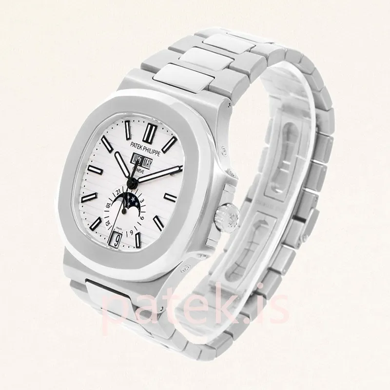 Patek Philippe Nautilus 40mm 5726/1A-010 Men's Bracelet White Dial