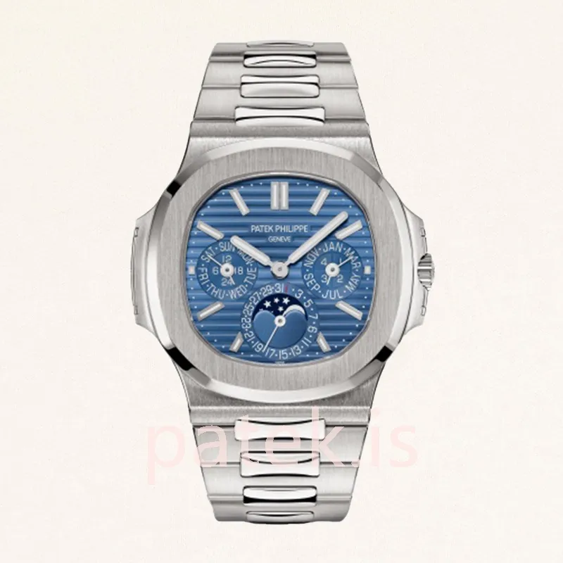 Patek Philippe Nautilus 40mm 5740/1G-001 Men's Silver-tone Blue Dial