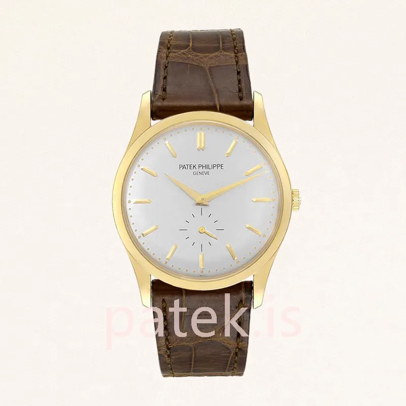 Patek Philippe Calatrava Men's 40mm 5196R-001 Leather Strap Automatic