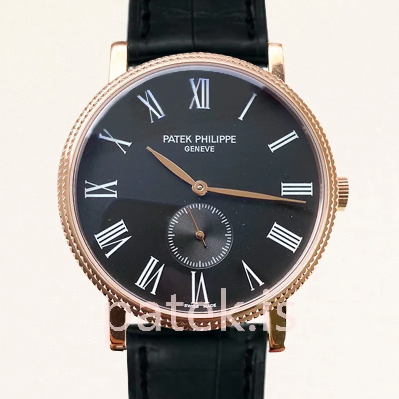 Patek Philippe Calatrava 40mm Men's 3919J-1 Leather Strap