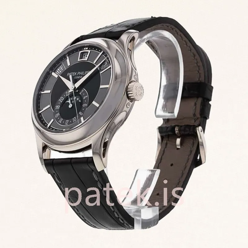Patek Philippe Complications 5205G-010 40mm Men Leather Strap