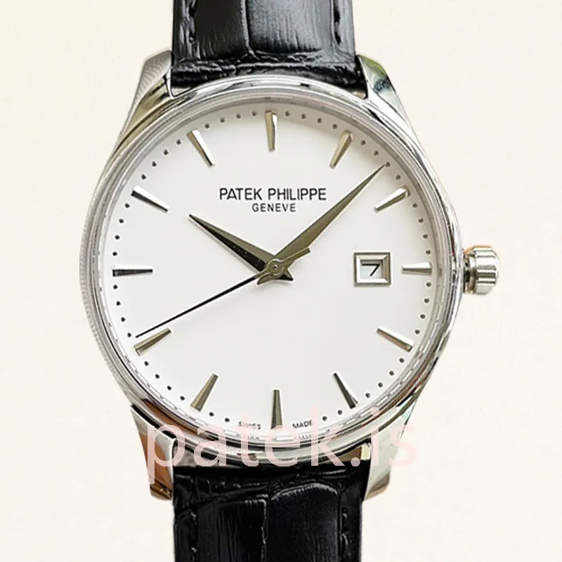 Patek Philippe Calatrava 5227G-001 Men's 40mm Leather Strap