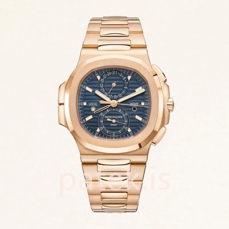 Patek Philippe Nautilus 5990/1R-001 Men's 40mm Rose Gold-tone Bracelet