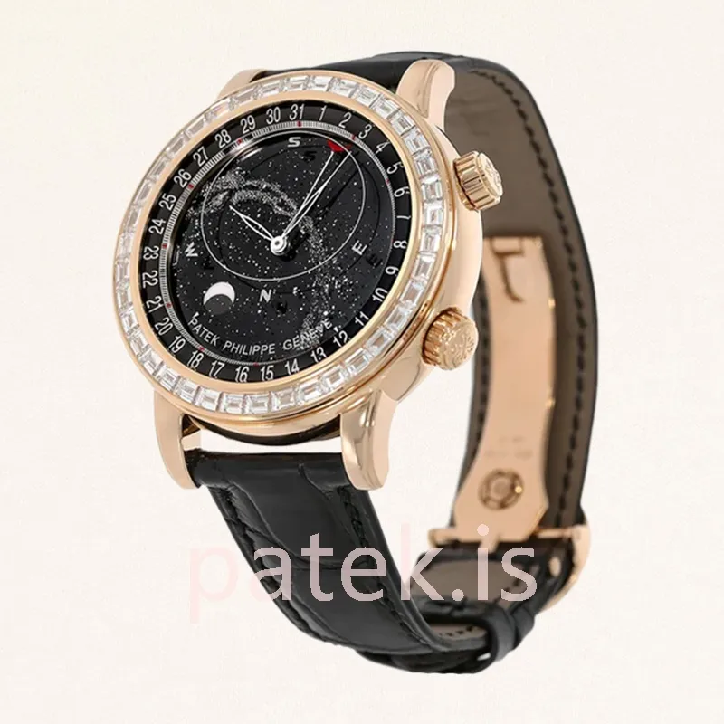 Patek Philippe Grand Complications 42mm Men's 6104R-001 Leather Strap