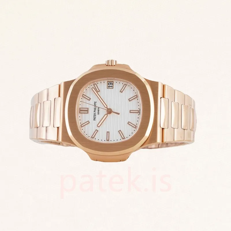 Patek Philippe Nautilus Men 40mm 5711R-002 White Dial