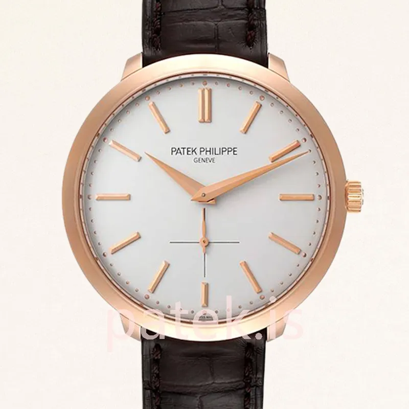 Patek Philippe Calatrava Men's 43mm 5123R-001 Leather Strap