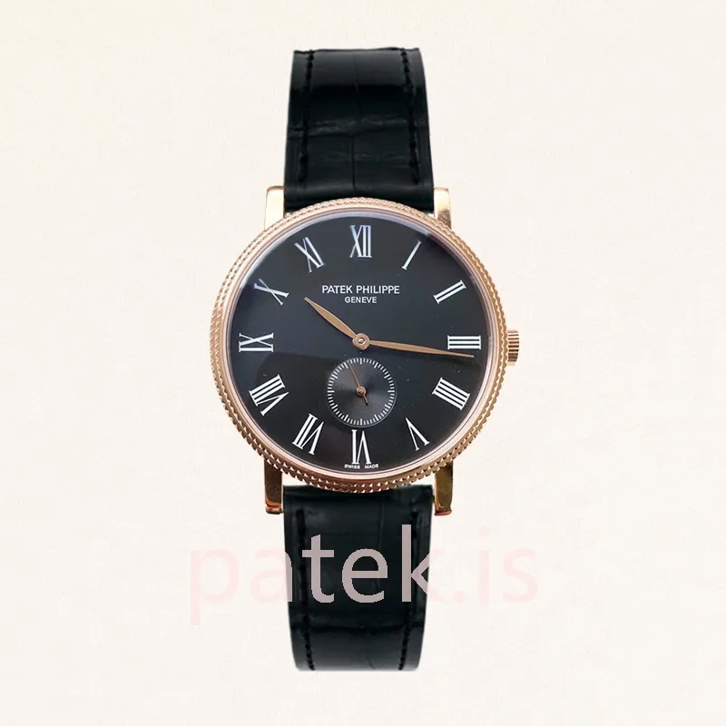 Patek Philippe Calatrava 40mm Men's 3919J-1 Leather Strap