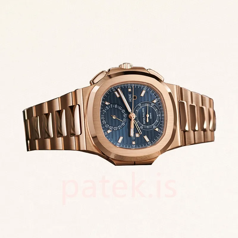Patek Philippe Nautilus 5990/1R-001 Men's 40mm Rose Gold-tone Bracelet