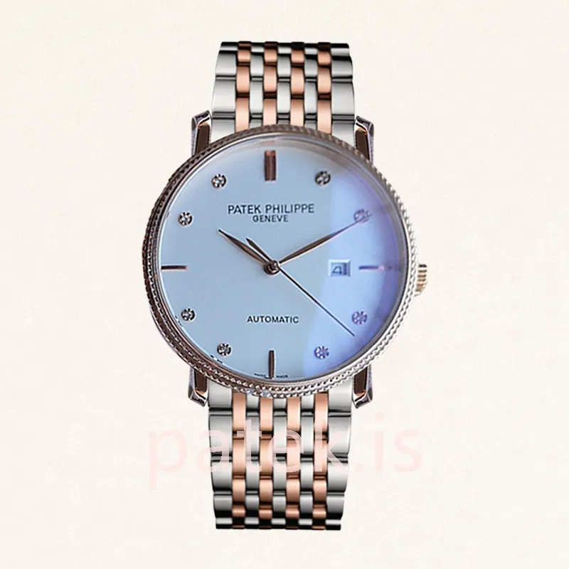 Patek Philippe Calatrava 40mm Men's CalatravaWSB008 Rose Gold-tone Automatic