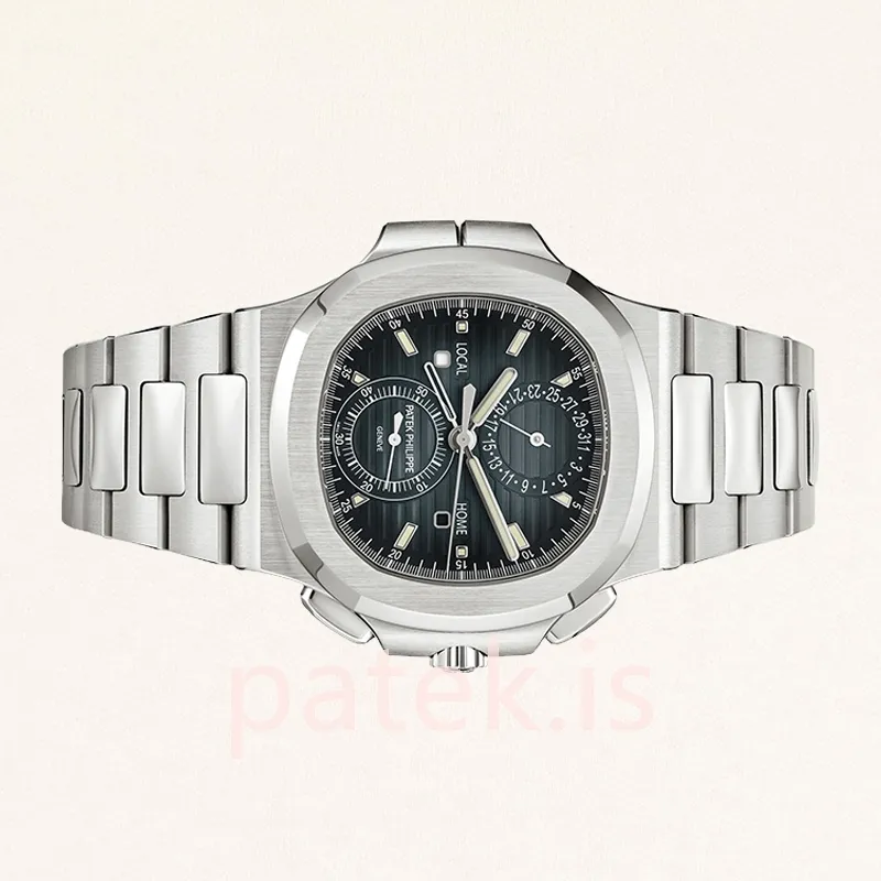 Patek Philippe Nautilus Men's 42mm 5990/1A-011 Bracelet Silver-tone