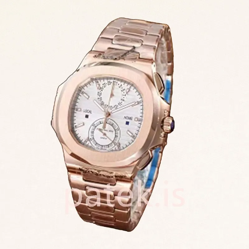 Patek Philippe Nautilus 5990/1R-001 Men's 40mm Rose Gold-tone Bracelet