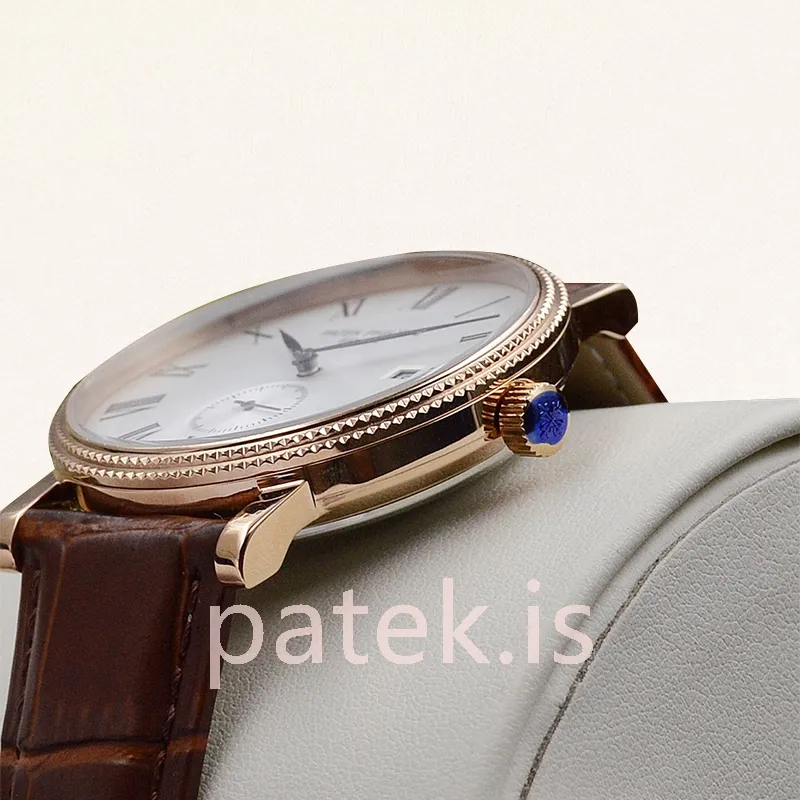 Patek Philippe Calatrava 5119R-001 40mm Men's Automatic Leather Strap