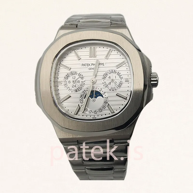 Patek Philippe Nautilus 40mm 5740/1G-001 Men's Silver-tone Blue Dial