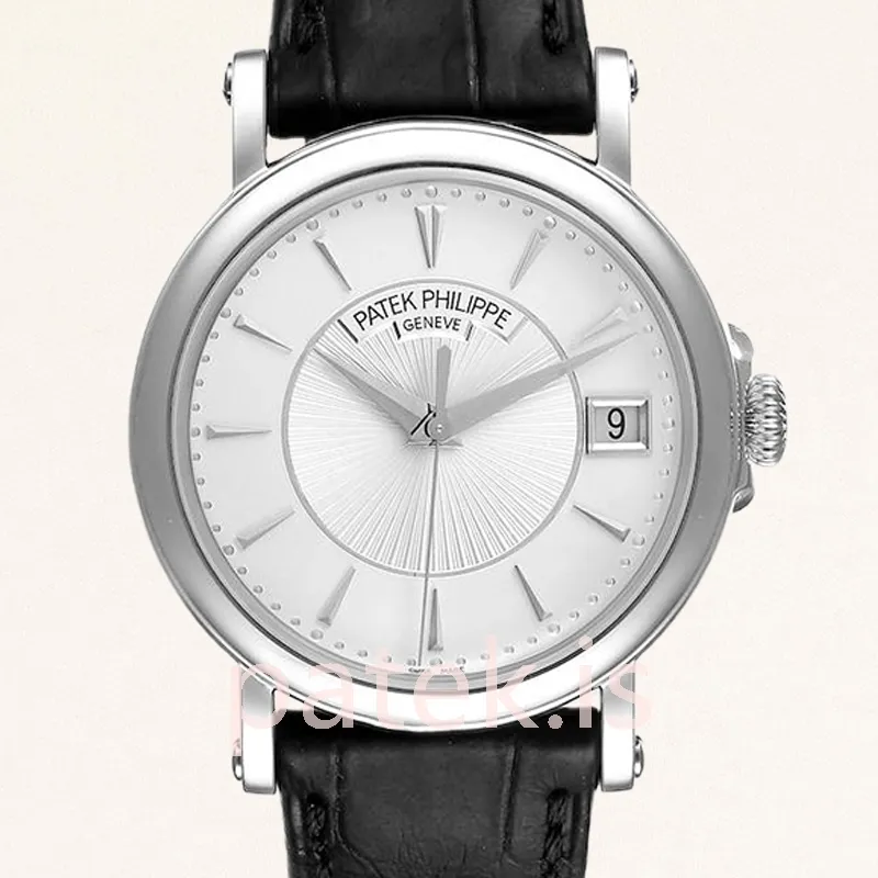 Patek Philippe Calatrava 40mm Men's 5153G-001-1 Leather Strap