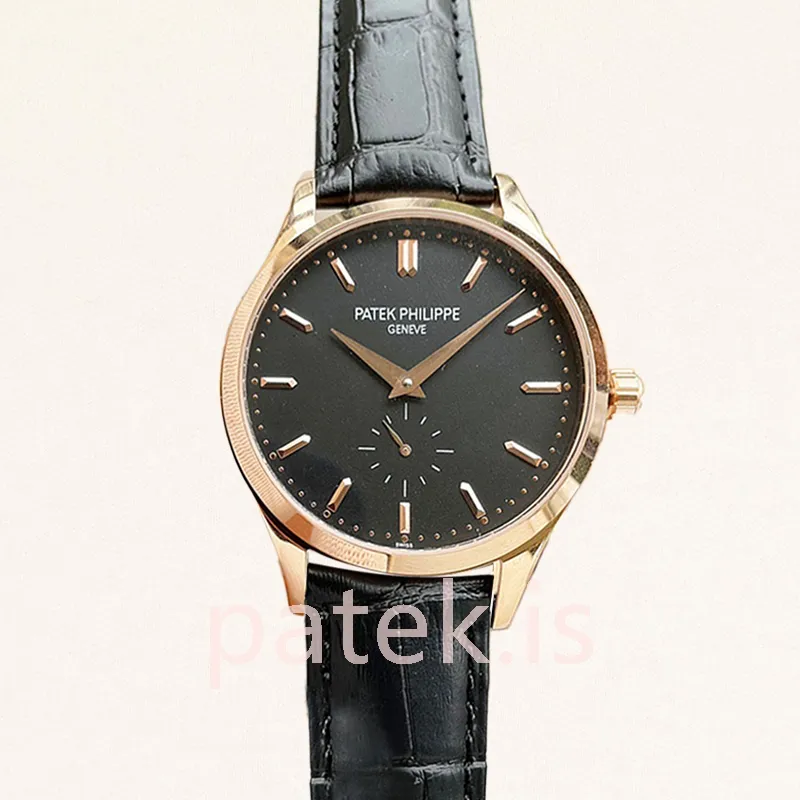 Patek Philippe Calatrava Men's REF.2526 40mm Rose Gold-tone Black Dial