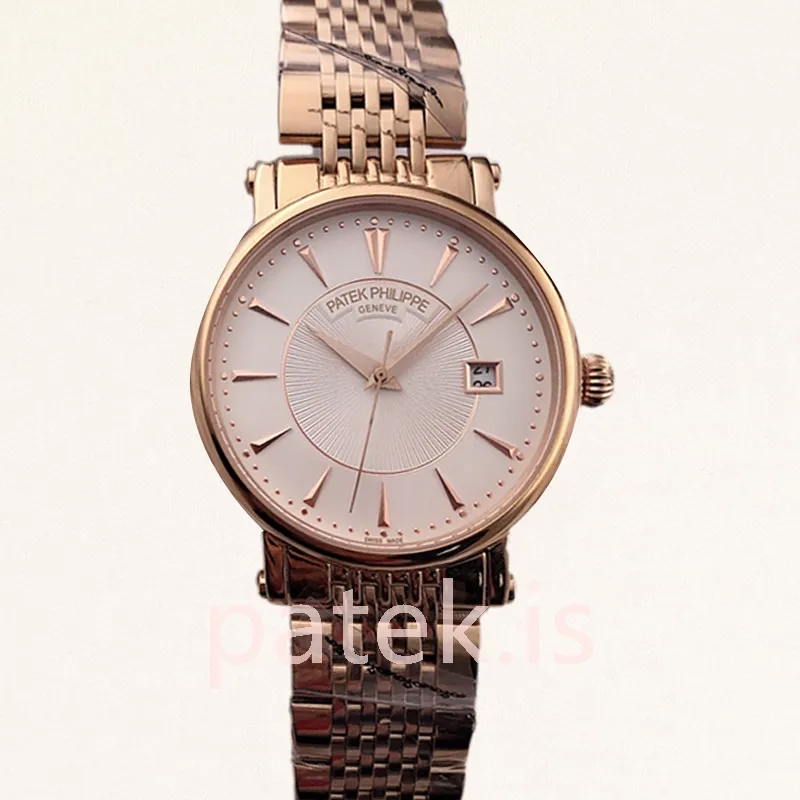 Patek Philippe Calatrava 40mm Men's CalatravaWSB012 White Dial