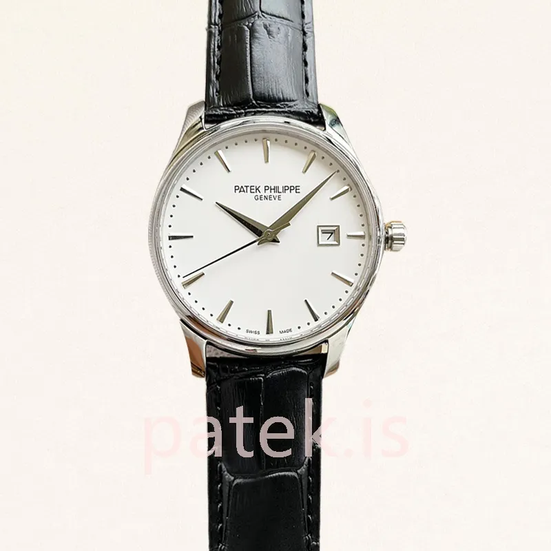 Patek Philippe Calatrava 5227G-001 Men's 40mm Leather Strap