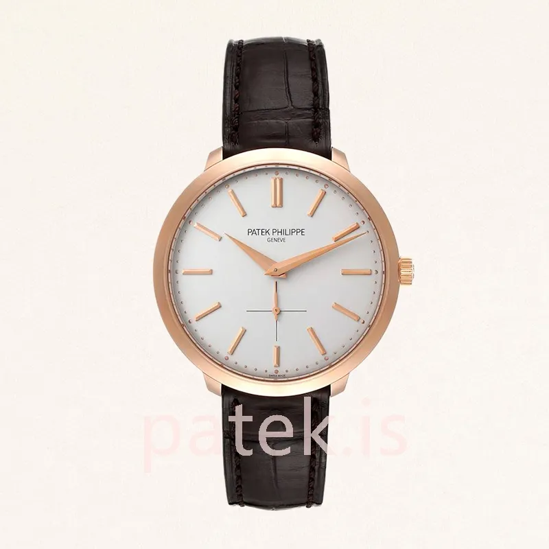 Patek Philippe Calatrava Men's 43mm 5123R-001 Leather Strap